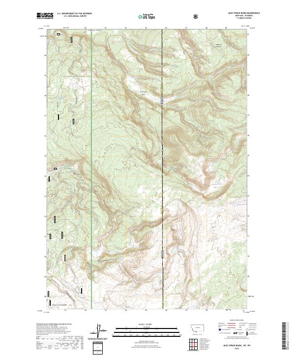 USGS Topographic Map – Jack Straw Basin