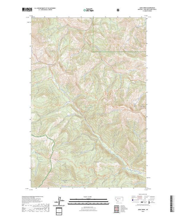 USGS Topographic Map – Jakie Creek