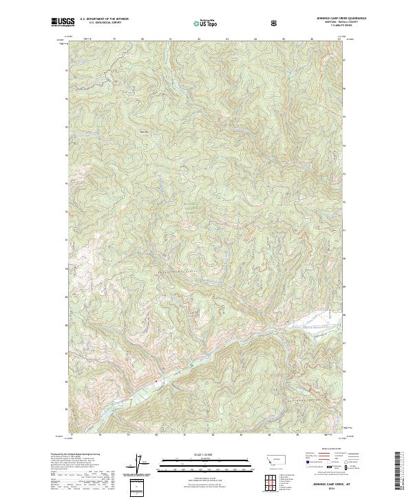 USGS Topographic Map – Jennings Camp Creek