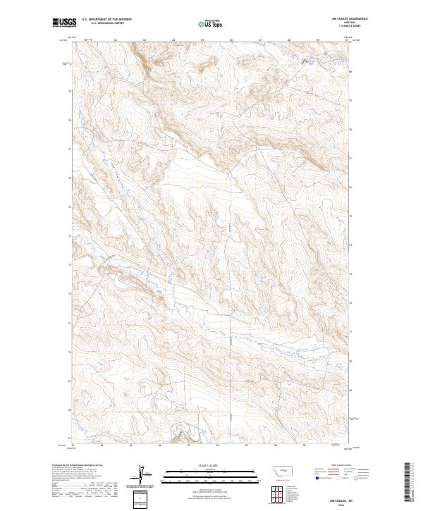 USGS Topographic Map – Jim Coulee