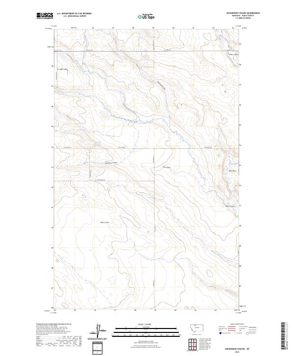 USGS Topographic Map – Johannson Coulee