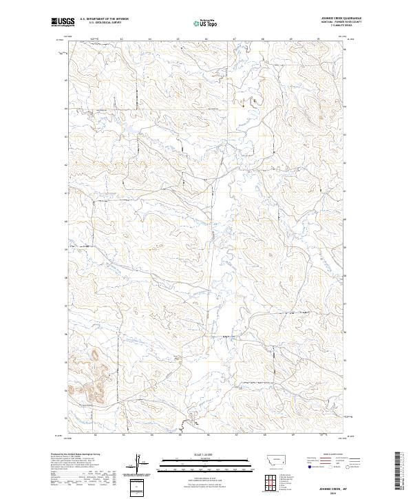 USGS Topographic Map – Johnnie Creek