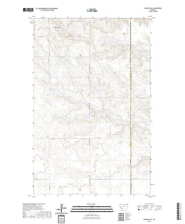 USGS Topographic Map – Johnnys Hill