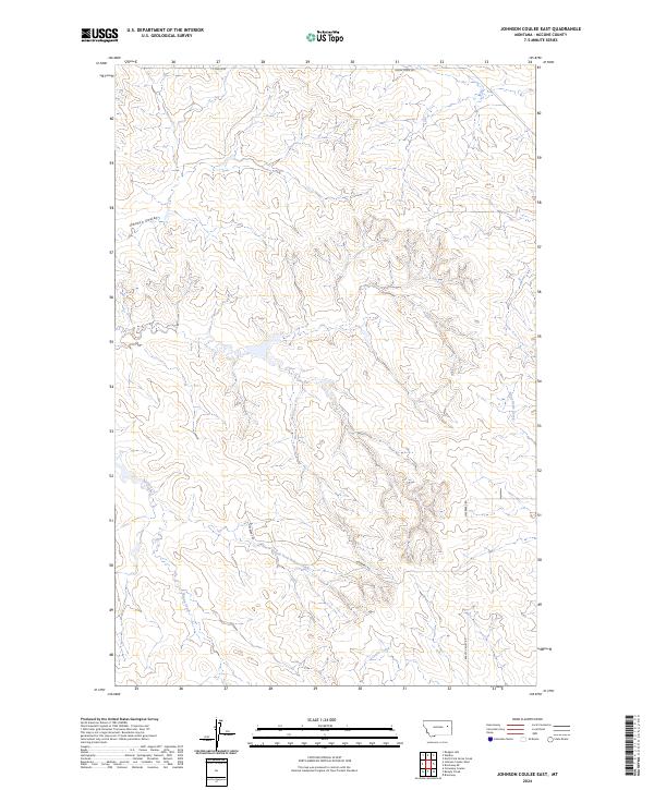2024 Map of Johnson Coulee East, 2024 Print
