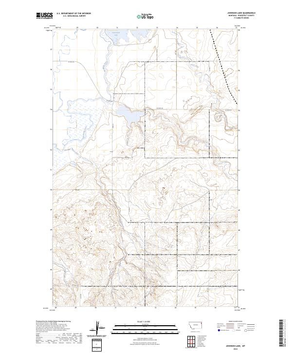 USGS Topographic Map – Johnson Lake