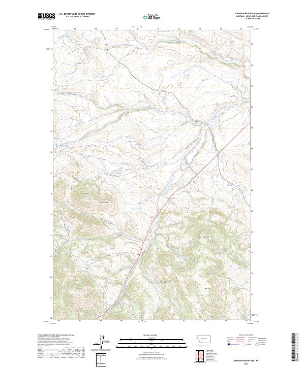 USGS Topographic Map – Johnson Mountain