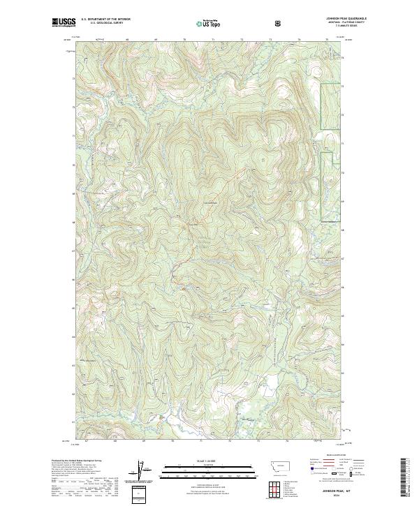 USGS Topographic Map – Johnson Peak