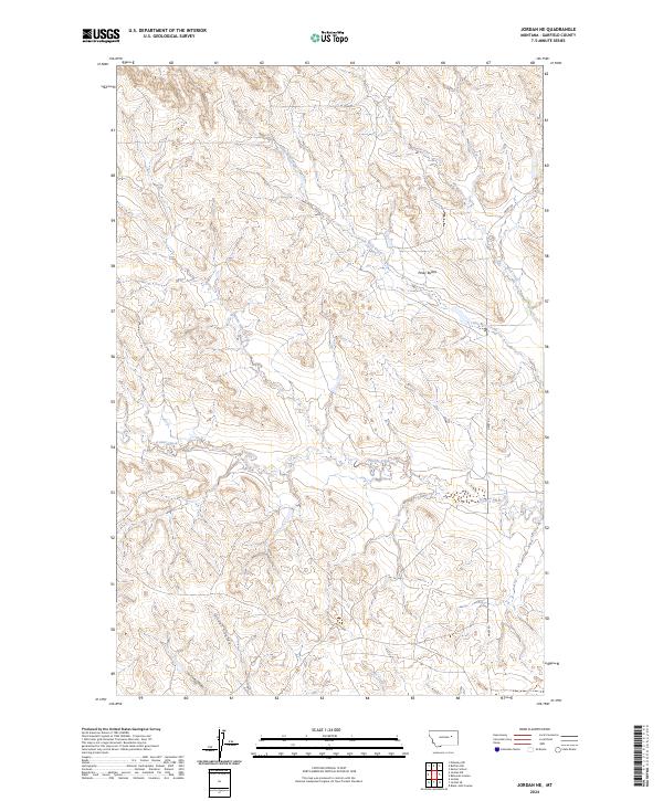 USGS Topographic Map – Jordan NE
