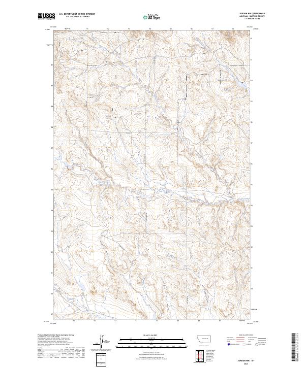USGS Topographic Map – Jordan NW
