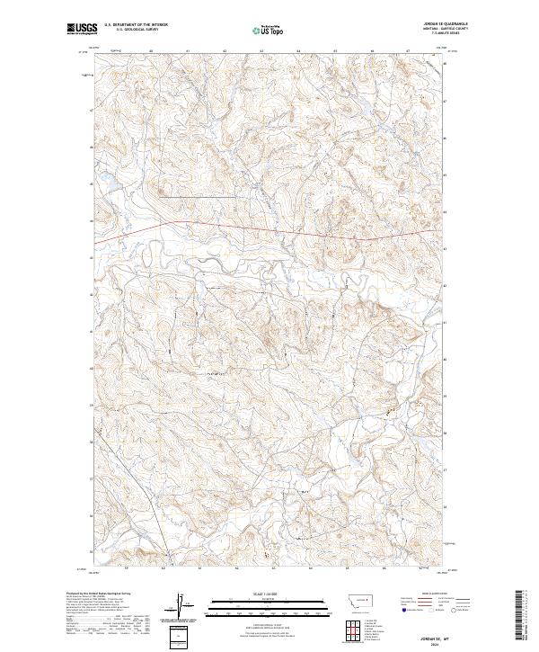 USGS Topographic Map – Jordan SE