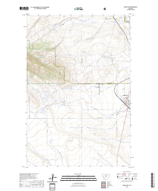 USGS Topographic Map – Judith Gap