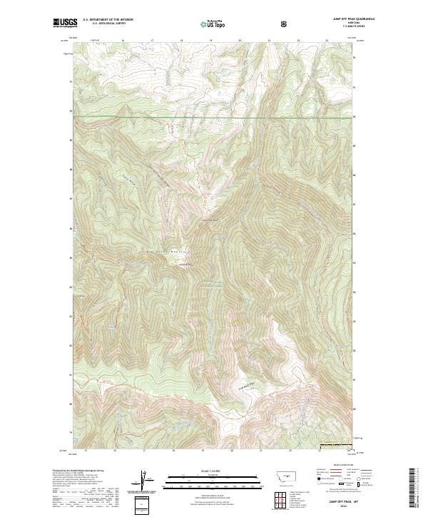 USGS Topographic Map – Jump Off Peak