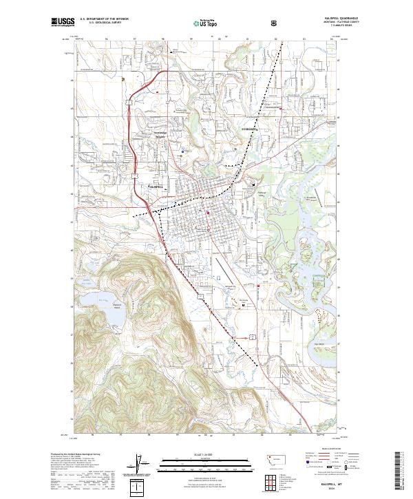 USGS Topographic Map – Kalispell