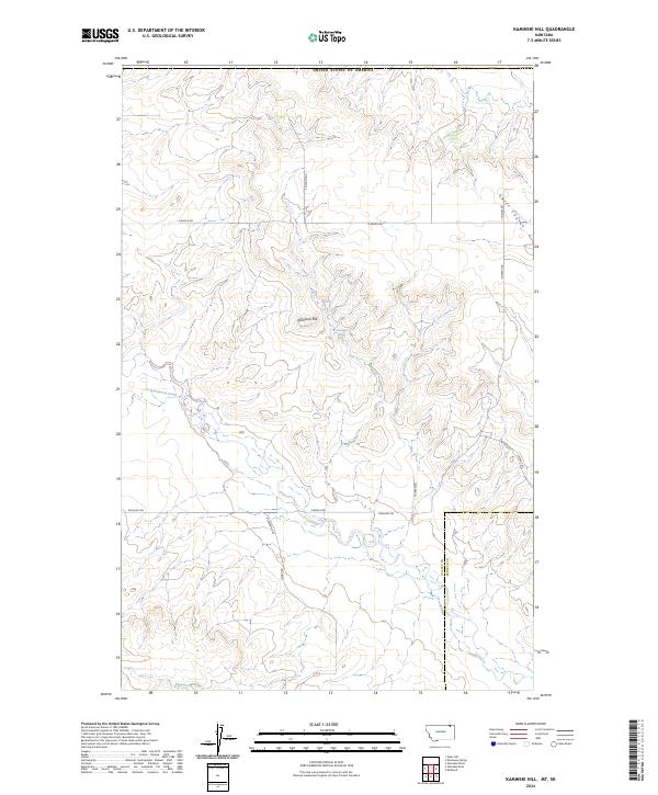 USGS Topographic Map – Kaminski Hill