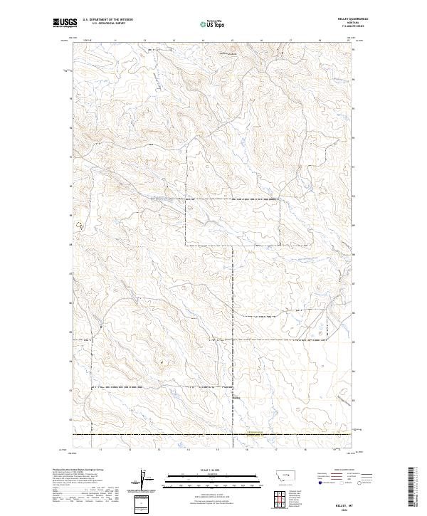 USGS Topographic Map – Kelley