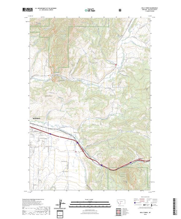 USGS Topographic Map – Kelly Creek