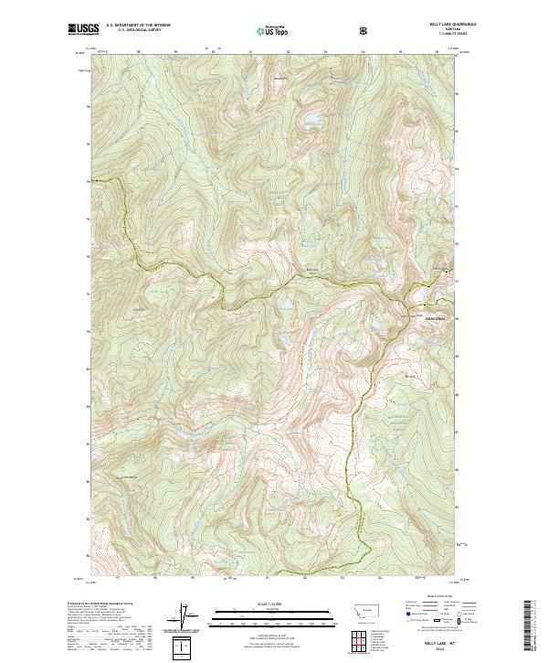 USGS Topographic Map – Kelly Lake