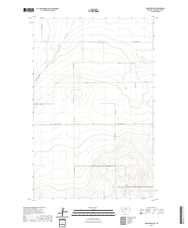 USGS Topographic Map – Kenilworth NE