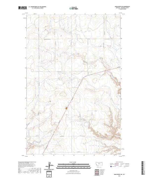 2024 Map of Kenilworth SW, 2024 Print