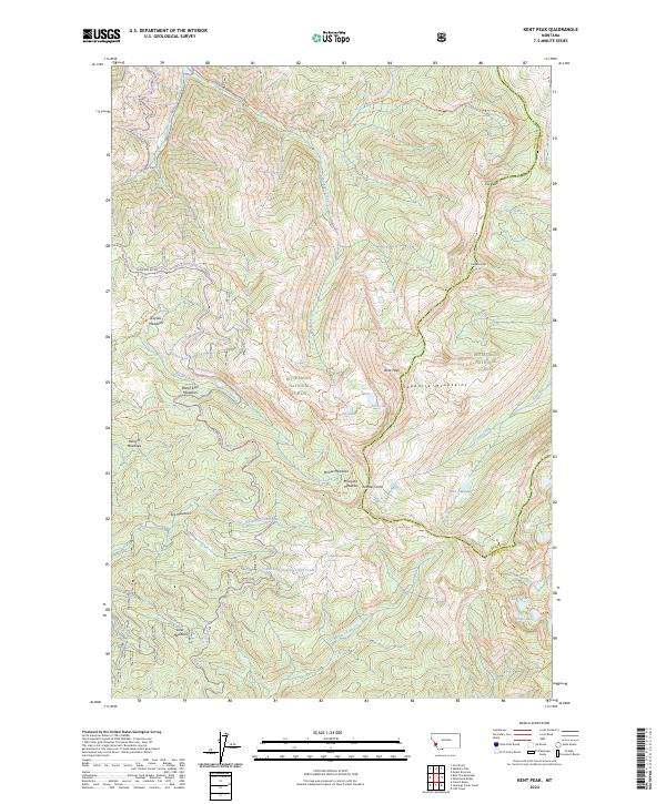 USGS Topographic Map – Kent Peak