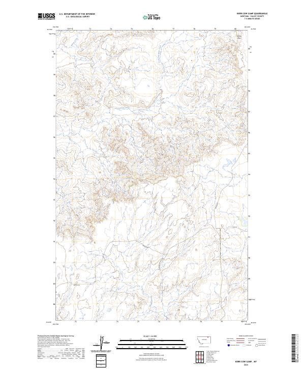 2024 Map of Kerr Cow Camp, 2024 Print
