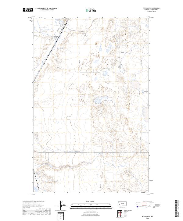 USGS Topographic Map – Kevin South