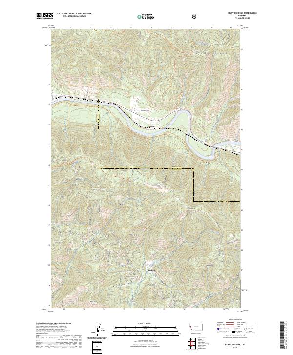 USGS Topographic Map – Keystone Peak