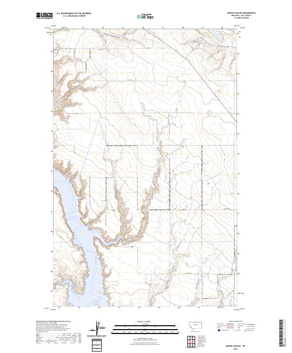 USGS Topographic Map – Kiehns Coulee