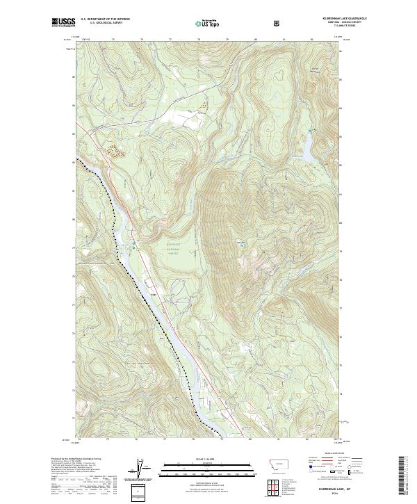 USGS Topographic Map – Kilbrennan Lake