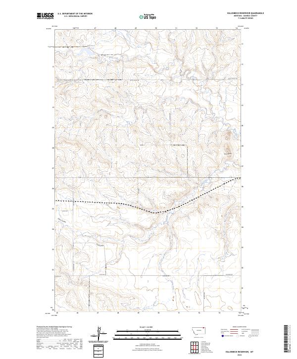 USGS Topographic Map – Killenbeck Reservoir