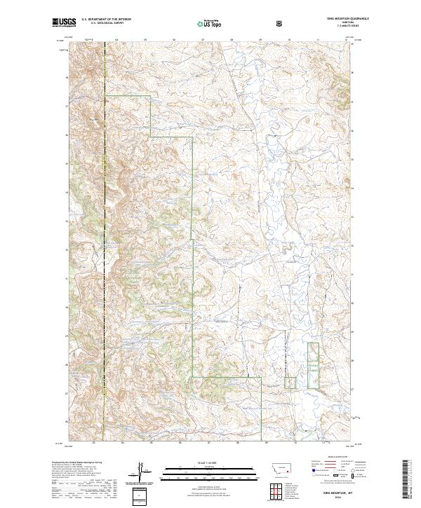 USGS Topographic Map – King Mountain