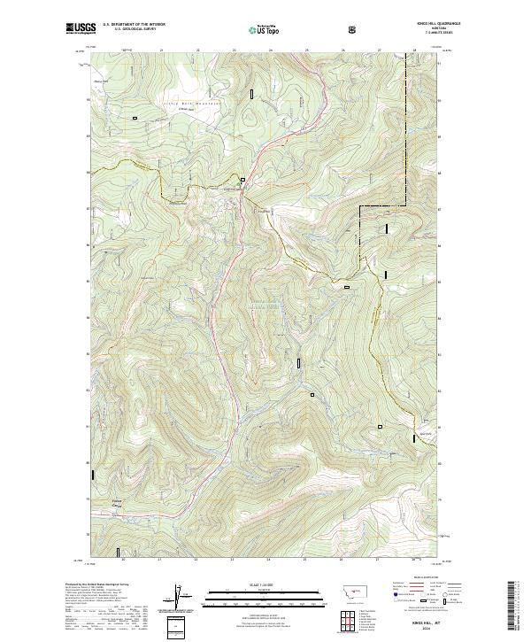 USGS Topographic Map – Kings Hill
