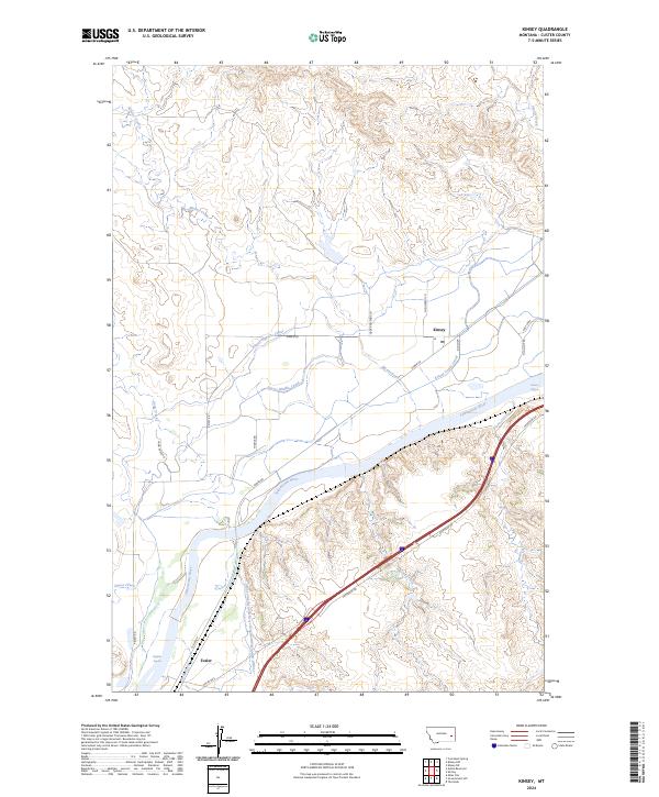 USGS Topographic Map – Kinsey