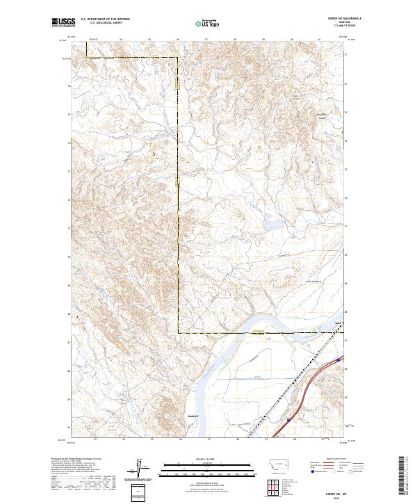 USGS Topographic Map – Kinsey NE