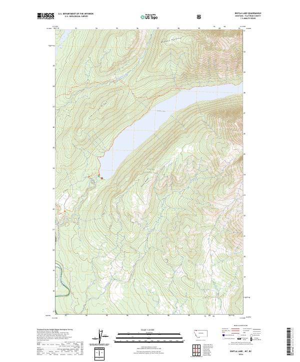USGS Topographic Map – Kintla Lake