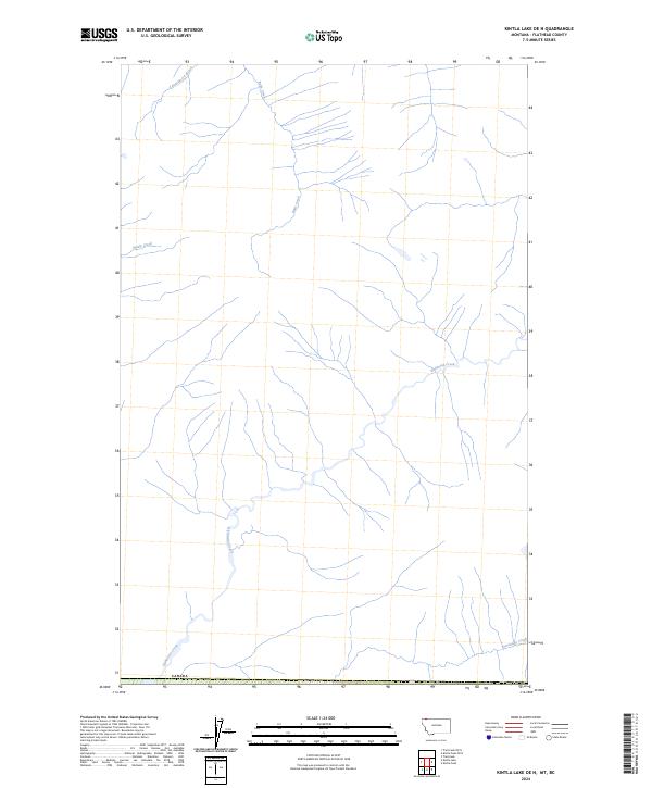 2024 Map of Kintla Lake OE N, 2024 Print
