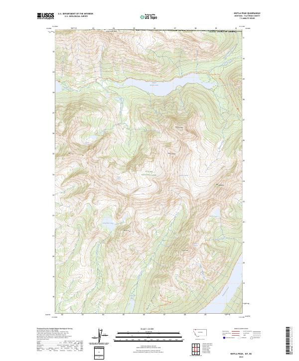USGS Topographic Map – Kintla Peak