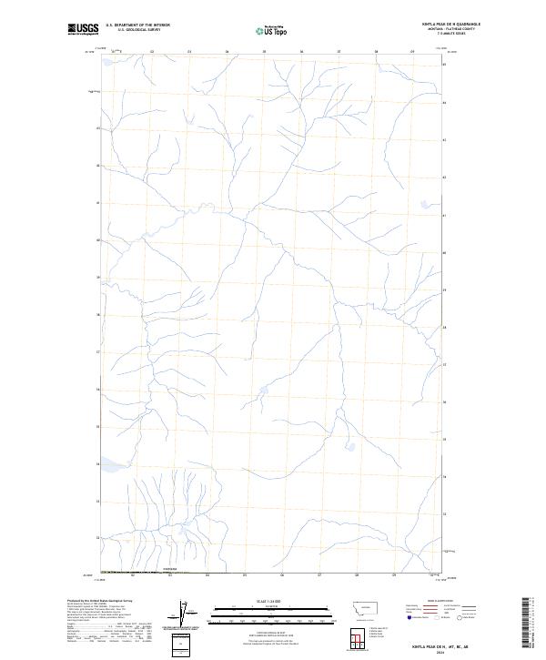 2024 Map of Kintla Peak OE N, 2024 Print
