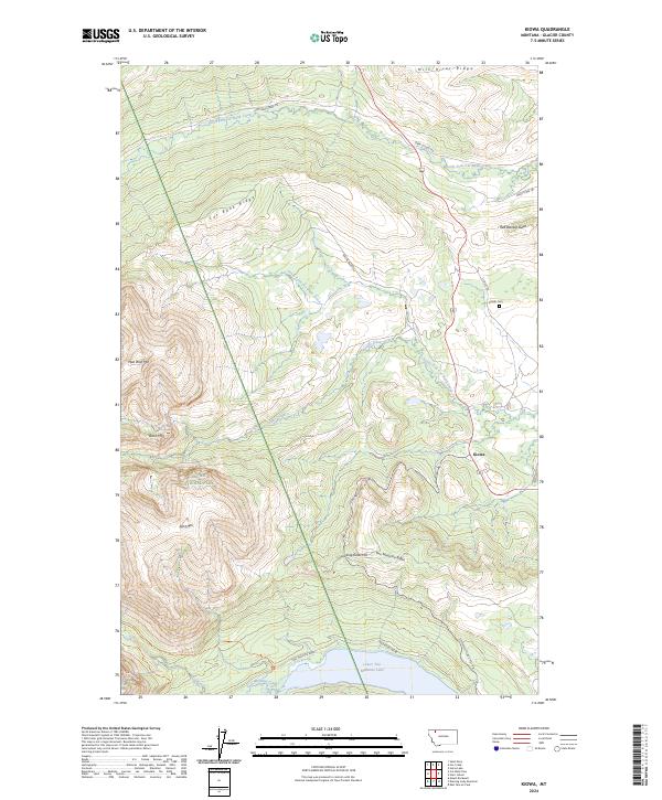 USGS Topographic Map – Kiowa