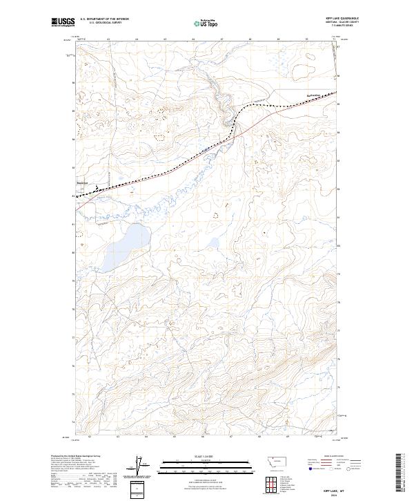 USGS Topographic Map – Kipp Lake