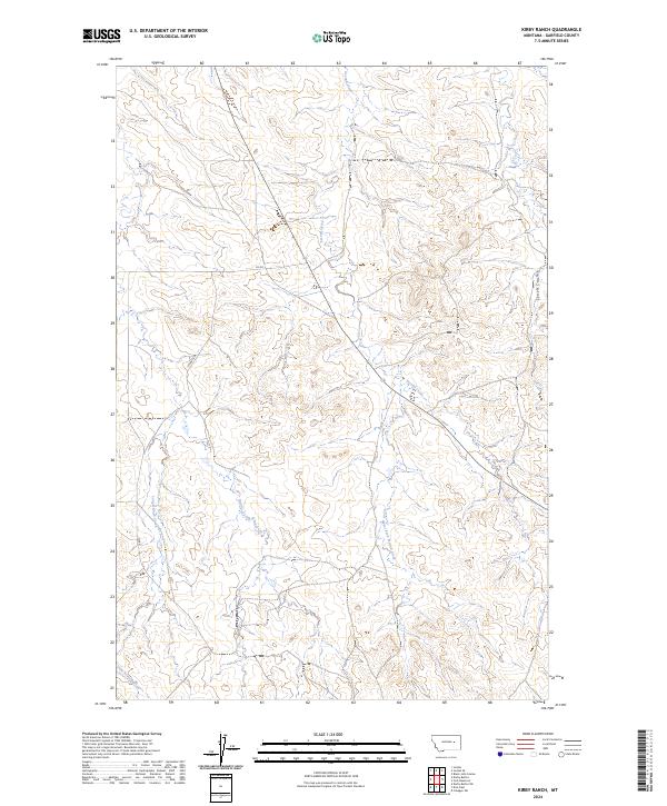 USGS Topographic Map – Kirby Ranch
