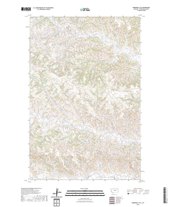 USGS Topographic Map – Kirkendal Flat