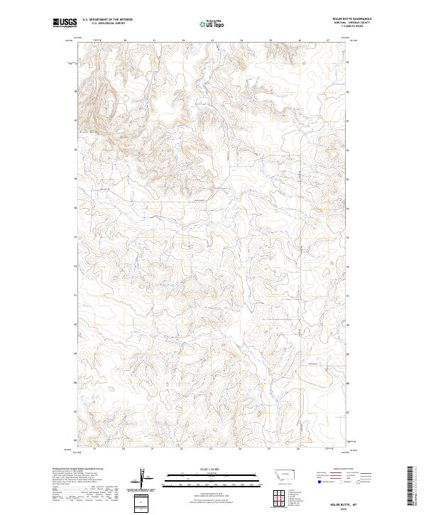 USGS Topographic Map – Kisler Butte
