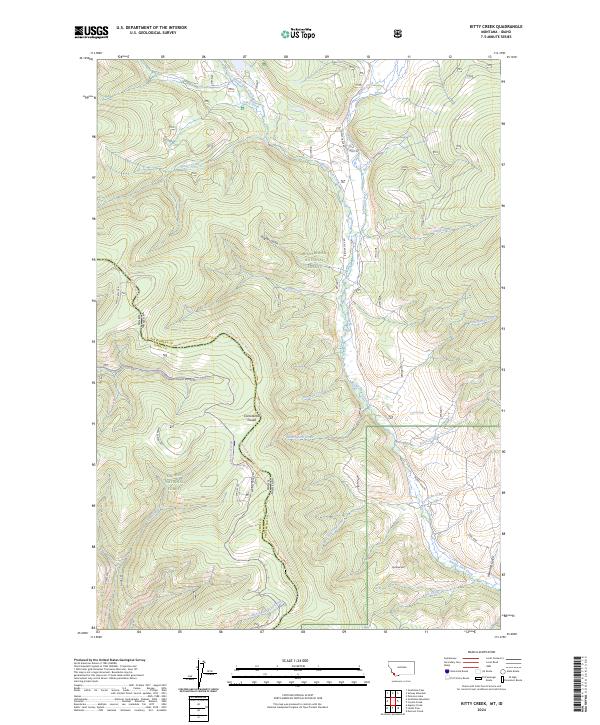 USGS Topographic Map – Kitty Creek