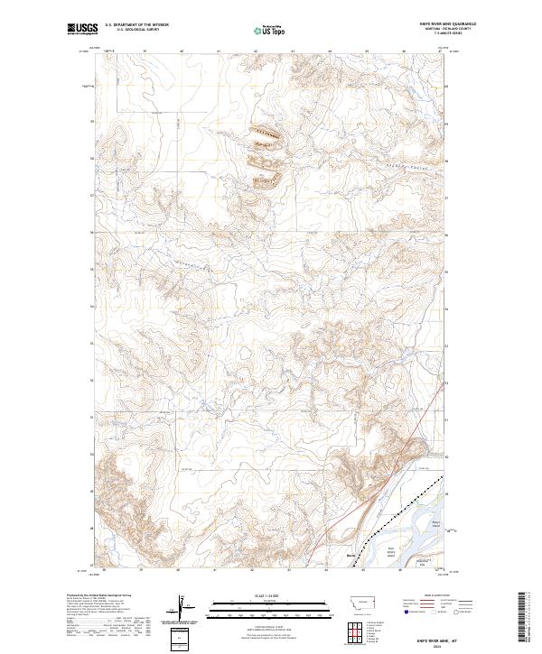 USGS Topographic Map – Knife River Mine