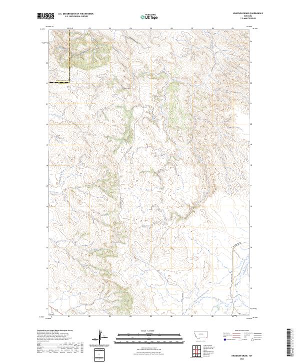 USGS Topographic Map – Knudson Draw