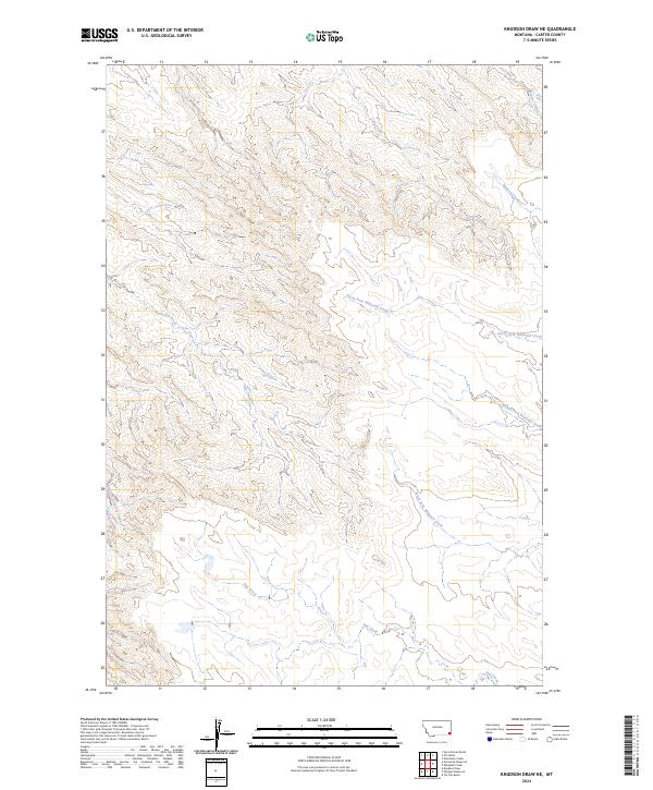 2024 Map of Knudson Draw NE, 2024 Print