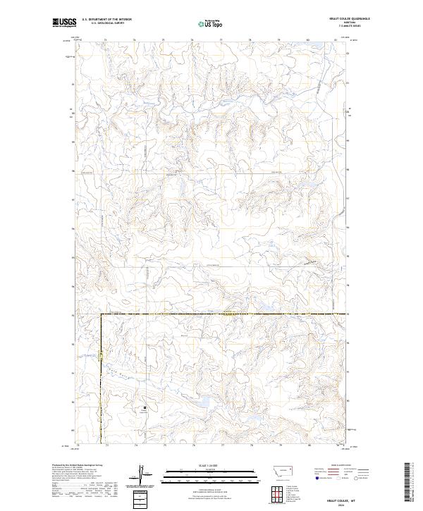 USGS Topographic Map – Kraut Coulee