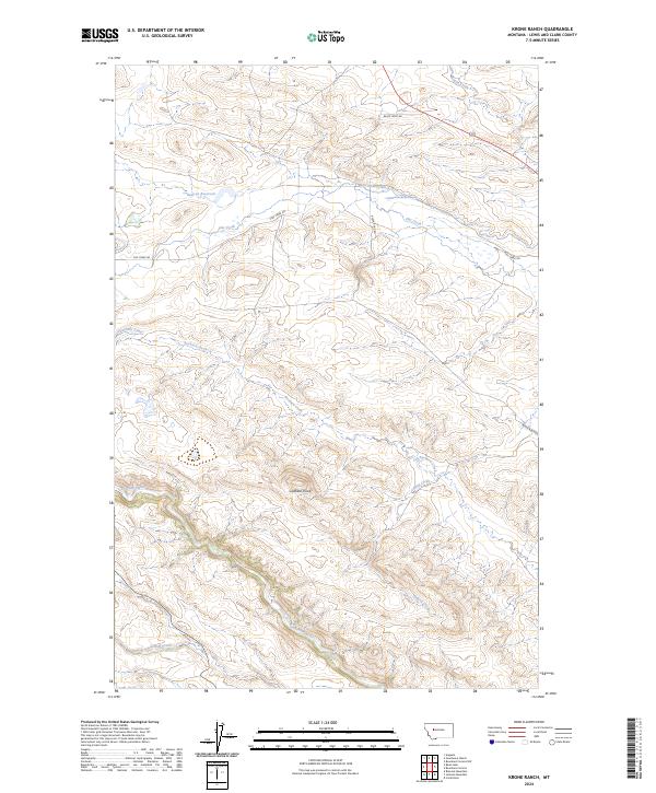 USGS Topographic Map – Krone Ranch