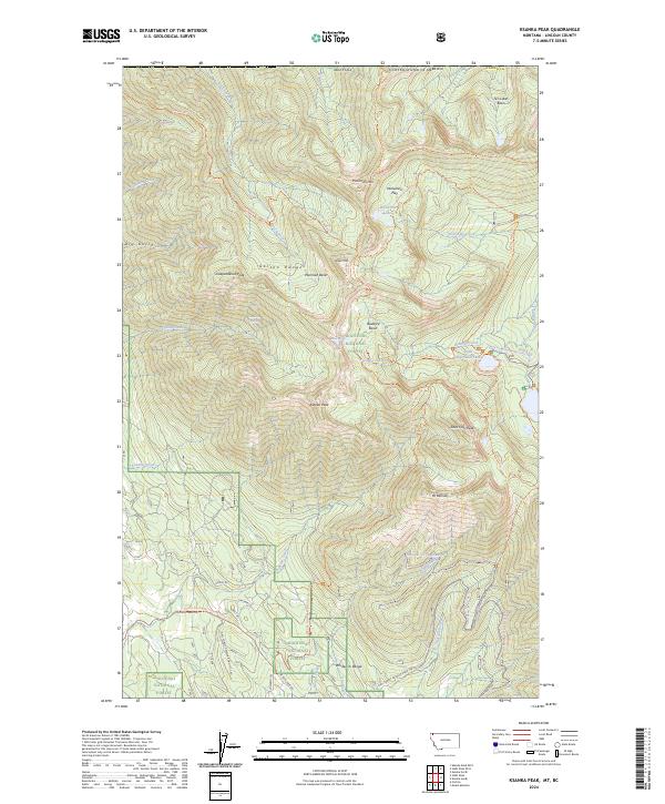 USGS Topographic Map – Ksanka Peak